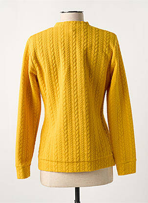 Pull coupe cintrée manches longues jaune MERI & ESCA femme
