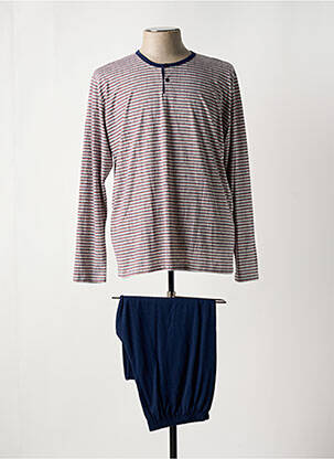 Pyjama tissage jersey bleu MASSANA homme