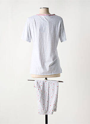 Pyjama manches courtes gris MASSANA femme