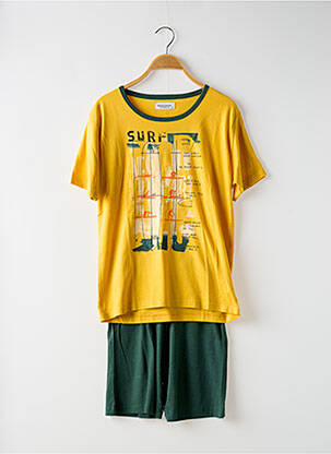 Pyjama taille élastique jaune MASSANA garcon