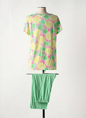 Pyjama vert MASSANA pour femme seconde vue