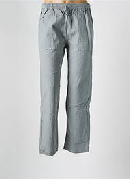 Pantalon droit tissage crêpe taille normale gris AMARO femme
