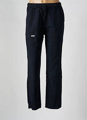 Pantalon droit tissage crêpe taille normale noir AMARO femme