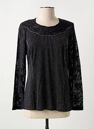Top stretch manches longues noir GUY DUBOUIS femme