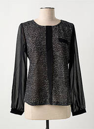 Top stretch manches longues noir GUY DUBOUIS femme