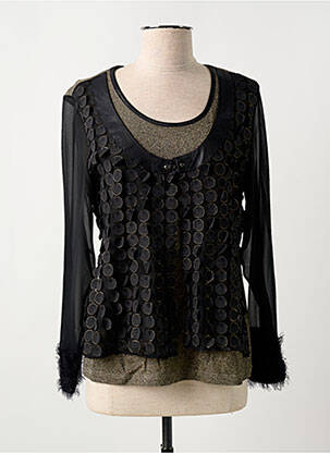 Top stretch manches longues noir MERI & ESCA femme