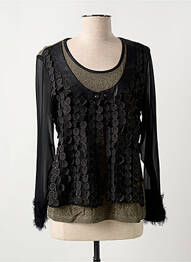 Top stretch manches longues noir MERI & ESCA femme