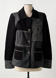 Veste chic fermeture boutonnée sur le devant noir MERI & ESCA femme