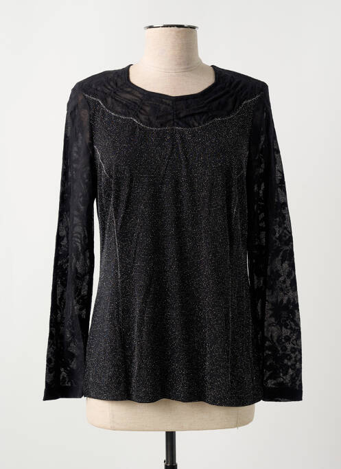 Top stretch manches longues noir GUY DUBOUIS femme