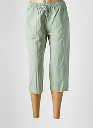 Pantacourt coupe droite taille normale vert AMARO femme