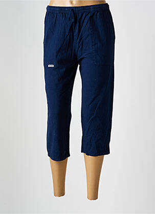 Pantacourt coupe droite taille normale bleu fonce AMARO femme