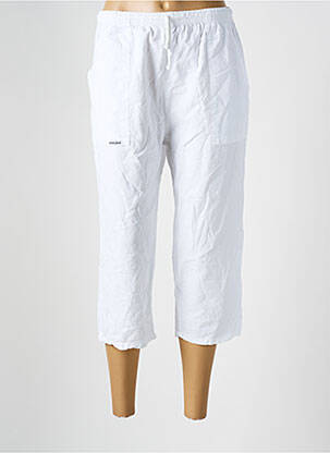 Pantacourt coupe droite taille normale blanc AMARO femme