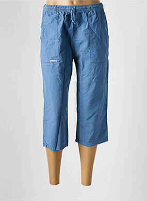 Pantacourt coupe droite taille normale bleu AMARO femme