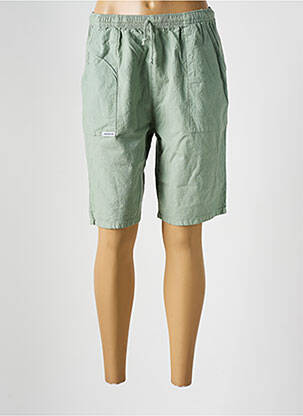 Bermuda taille élastique taille normale vert fonce AMARO femme