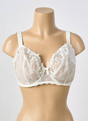 Soutien-gorge broderie haut soutien-gorge emboitant blanc SIMONE PERELE femme