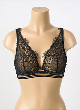 Soutien-gorge effet matière satinée haut soutien-gorge emboitant noir SIMONE PERELE femme