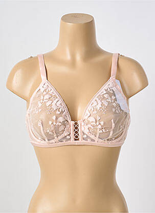Soutien-gorge broderie haut soutien-gorge emboitant rose SIMONE PERELE femme