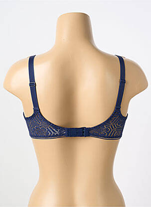 Soutien-gorge broderie haut soutien-gorge emboitant bleu SIMONE PERELE femme