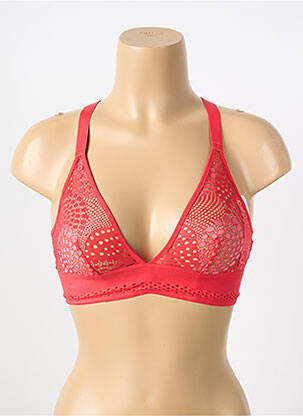 Soutien-gorge sans armature bralettes rouge IMPLICITE femme