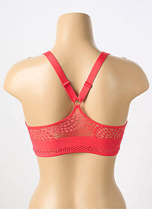 Soutien-gorge sans armature bralettes rouge IMPLICITE femme