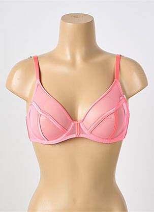 Soutien-gorge légère et transparente haut soutien-gorge emboitant rose IMPLICITE femme