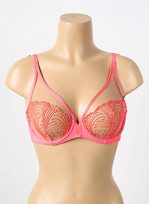 Soutien-gorge tissage tulle haut soutien-gorge emboitant rose SIMONE PERELE femme