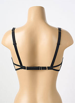 Soutien-gorge effet matière satinée noir SIMONE PERELE femme