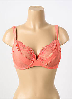 Soutien-gorge tissage tulle haut soutien-gorge emboitant orange SIMONE PERELE femme