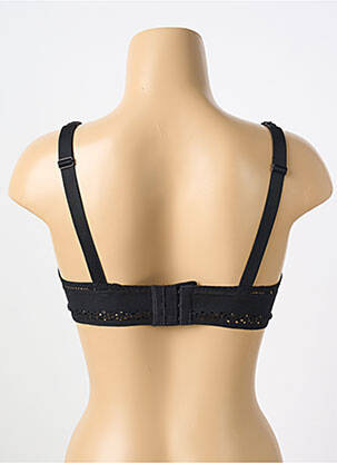 Soutien-gorge tissage dentelle haut soutien-gorge moulé noir IMPLICITE femme
