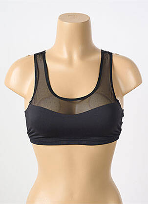 Soutien-gorge effet matière satinée brassieres noir IMPLICITE femme