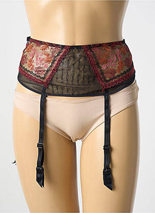 Guêpière/porte-jarretelle broderie noir CHANTELLE femme