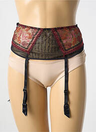 Guêpière/porte-jarretelle broderie noir CHANTELLE femme