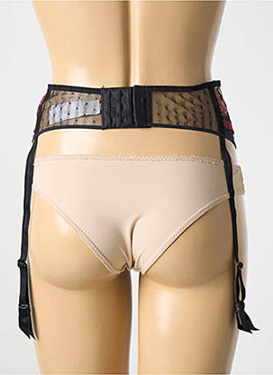 Guêpière/porte-jarretelle broderie noir CHANTELLE femme