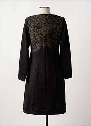 Robe mi-longue manches longues manches longues noir MERI & ESCA femme