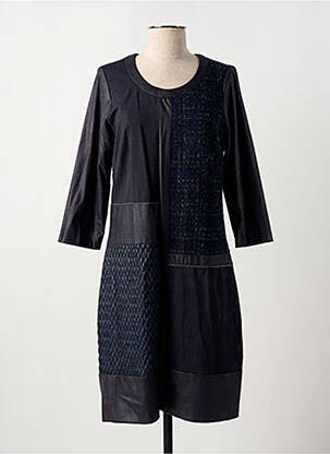 Robe mi-longue manches 3/4 manches 3/4 bleu MERI & ESCA femme
