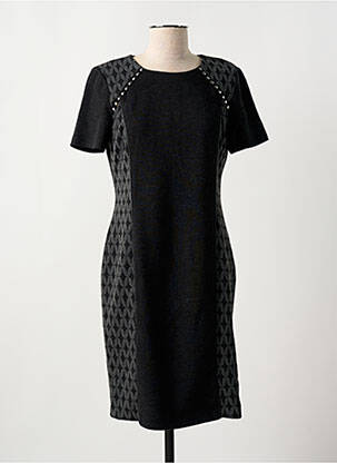 Robe mi-longue manches courtes manches courtes gris GUY DUBOUIS femme