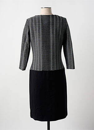 Robe mi-longue manches longues manches longues gris GUY DUBOUIS femme