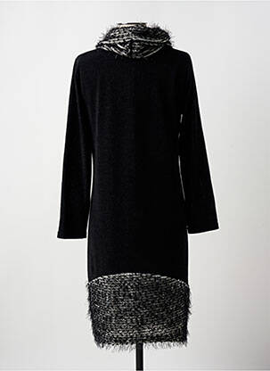 Robe mi-longue manches longues manches longues noir MERI & ESCA femme
