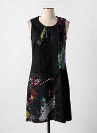 Robe mi-longue sans manche sans manche noir GUY DUBOUIS femme