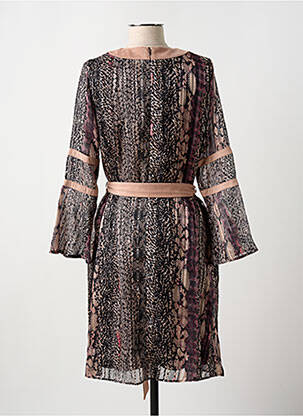 Robe mi-longue manches longues manches longues rose MERI & ESCA femme