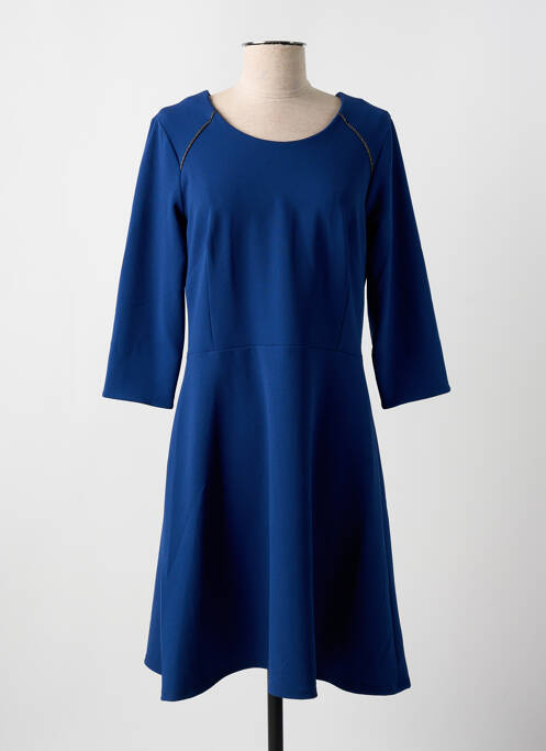 Robe mi-longue bleu FRANCE RIVOIRE pour femme