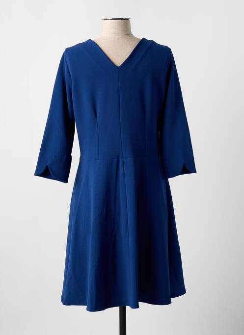 Robe mi-longue bleu FRANCE RIVOIRE pour femme