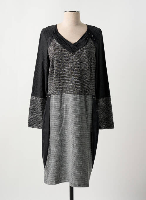 Robe mi-longue gris FRANCE RIVOIRE pour femme