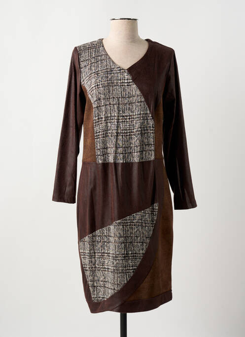 Robe mi-longue marron MERI & ESCA pour femme
