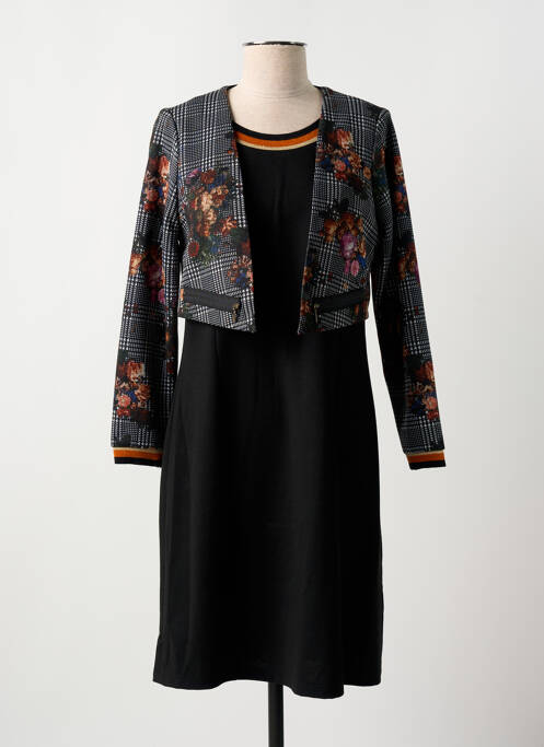 Robe mi-longue noir GUY DUBOUIS pour femme