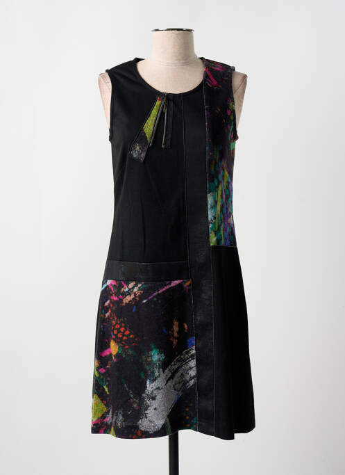 Robe mi-longue noir GUY DUBOUIS pour femme