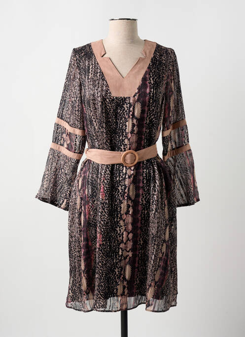 Robe mi-longue rose MERI & ESCA pour femme