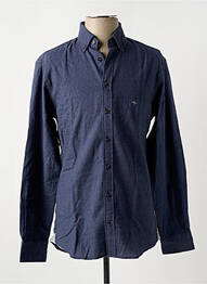 Chemise manches longues coupe cintrée bleu fonce FYNCH-HATTON homme