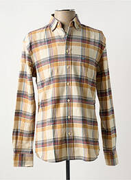 Chemise manches longues imprimé carreaux orange FYNCH-HATTON homme