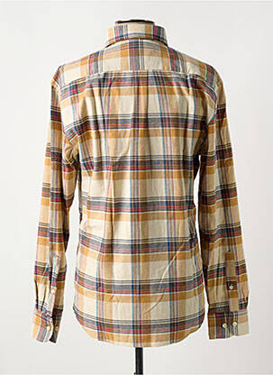 Chemise manches longues imprimé carreaux orange FYNCH-HATTON homme